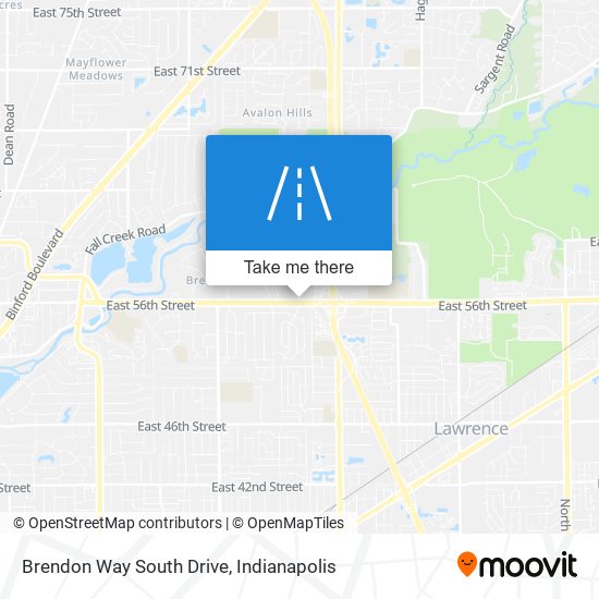 Brendon Way South Drive map