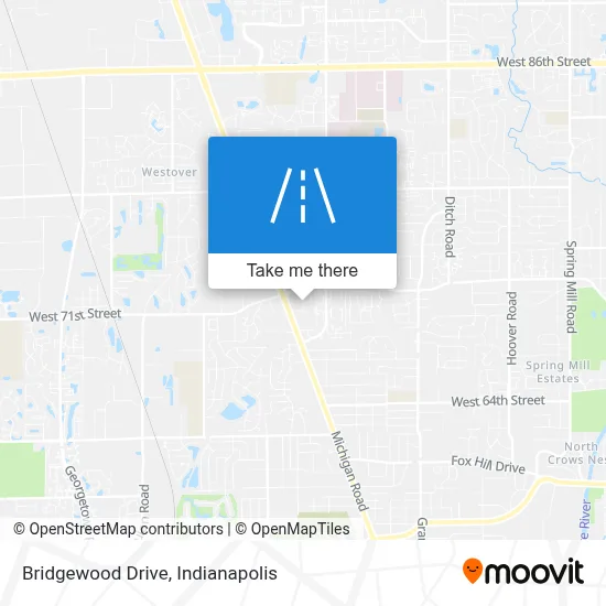 Bridgewood Drive map