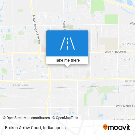 Mapa de Broken Arrow Court