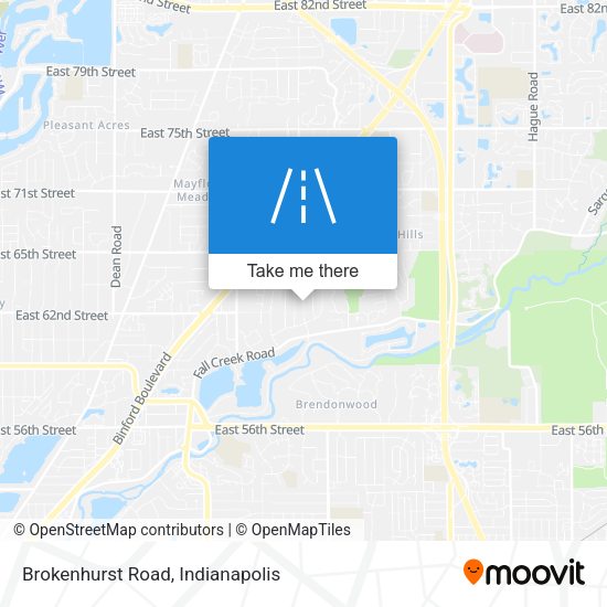 Brokenhurst Road map