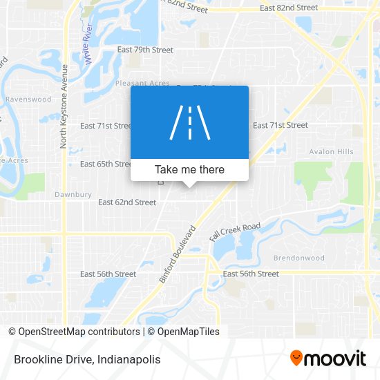 Mapa de Brookline Drive