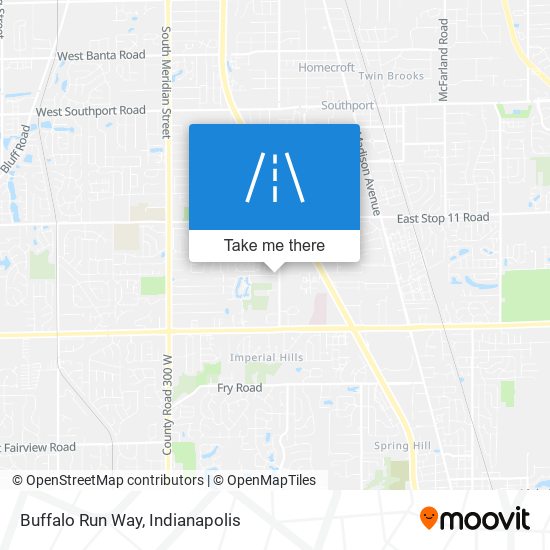 Buffalo Run Way map