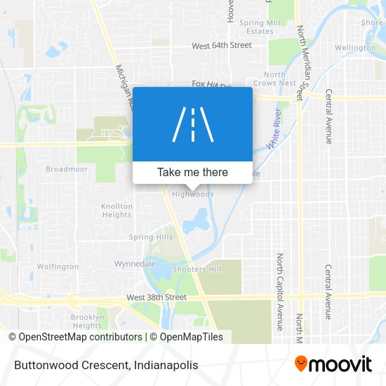 Mapa de Buttonwood Crescent