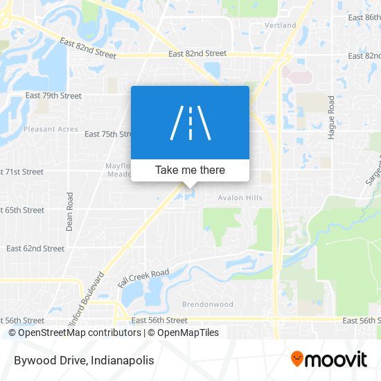 Bywood Drive map
