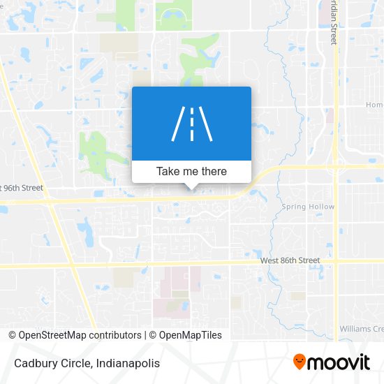 Mapa de Cadbury Circle