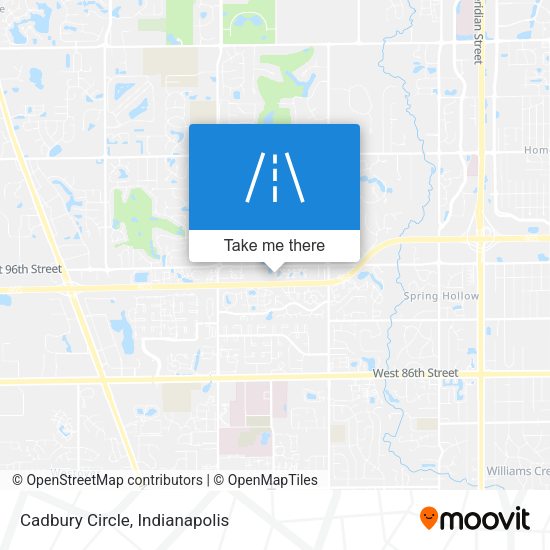 Cadbury Circle map