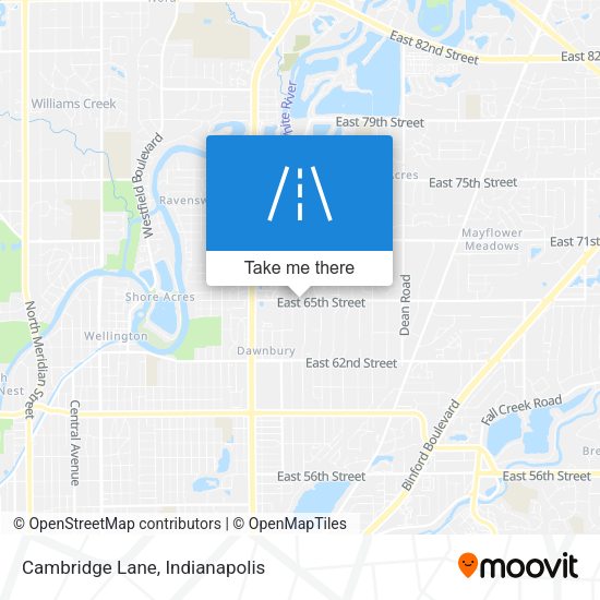 Cambridge Lane map