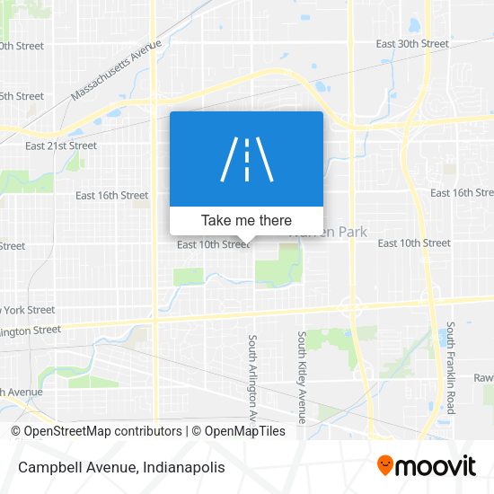 Campbell Avenue map