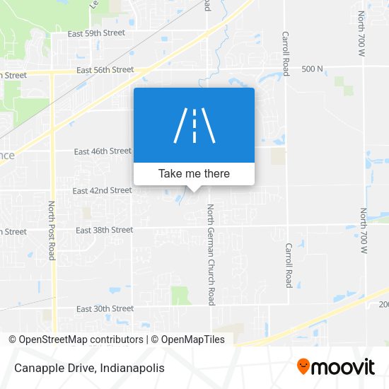 Canapple Drive map