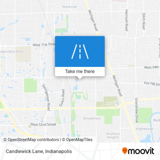 Candlewick Lane map