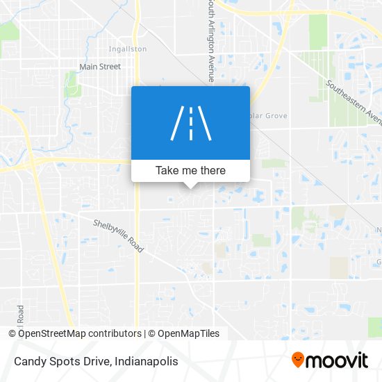 Candy Spots Drive map