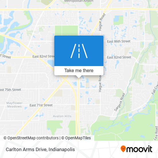 Carlton Arms Drive map
