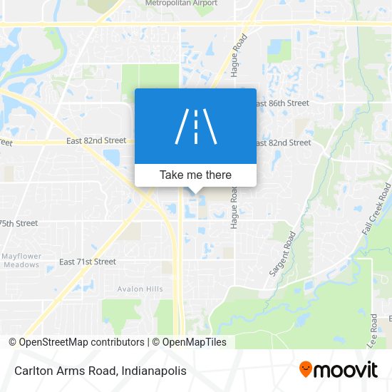 Mapa de Carlton Arms Road