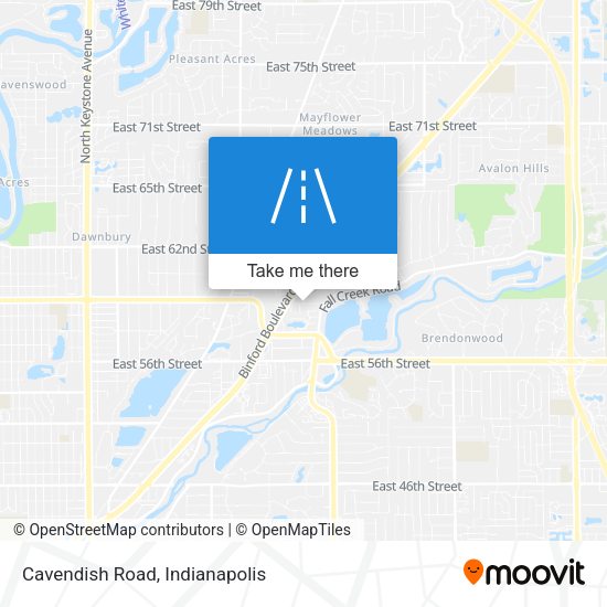 Cavendish Road map