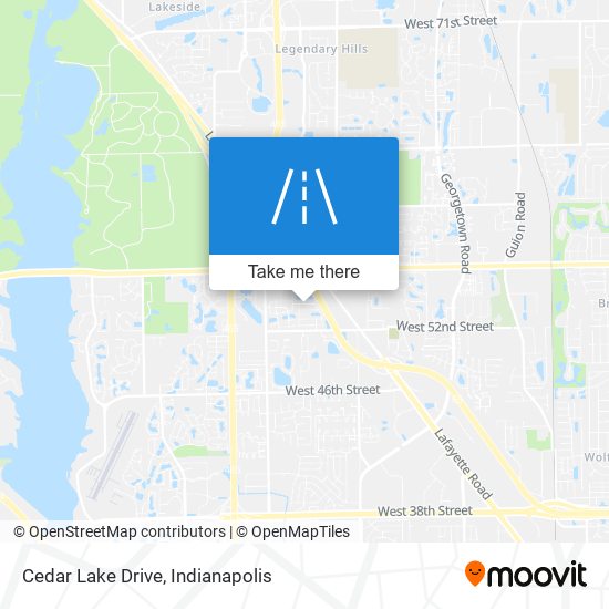 Cedar Lake Drive map
