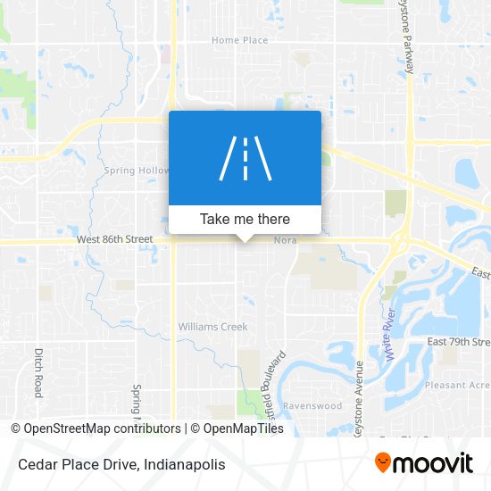 Mapa de Cedar Place Drive