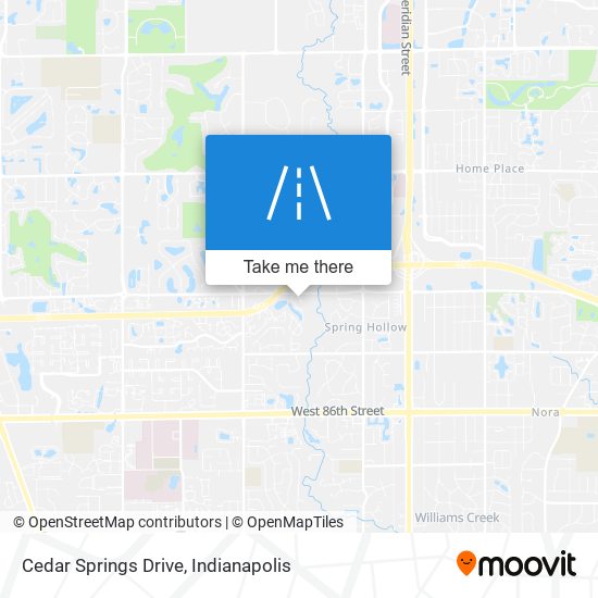 Cedar Springs Drive map