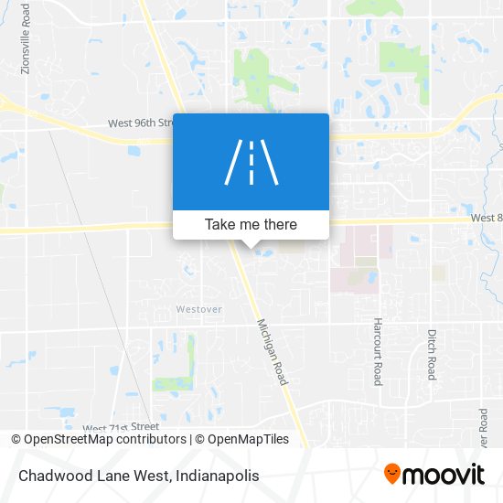 Chadwood Lane West map