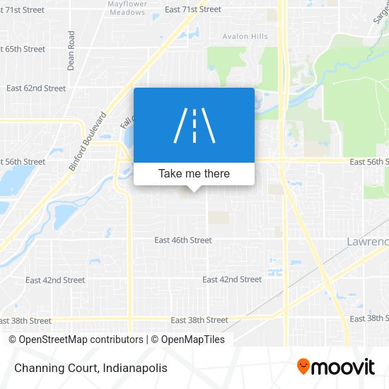 Channing Court map