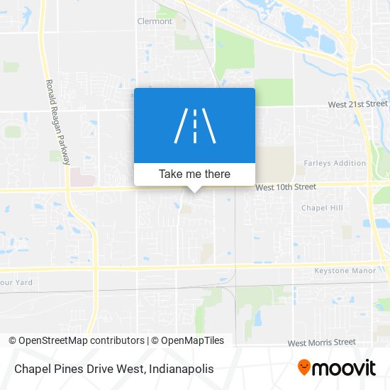Chapel Pines Drive West map