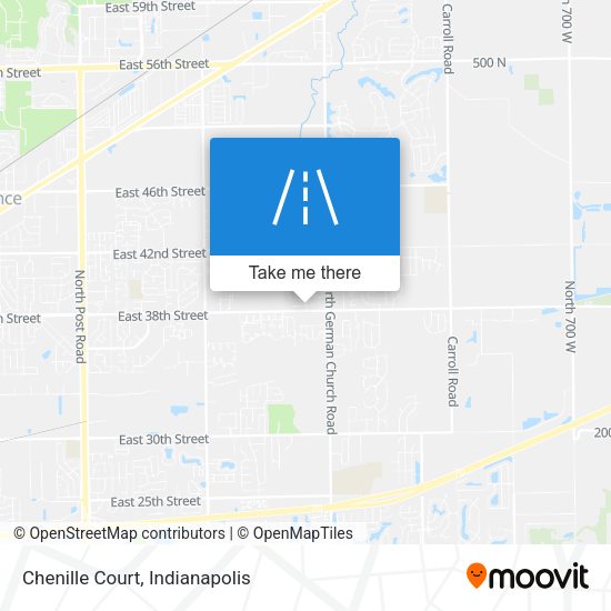 Chenille Court map