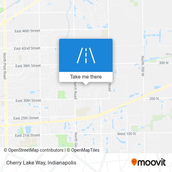 Cherry Lake Way map