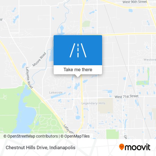 Chestnut Hills Drive map