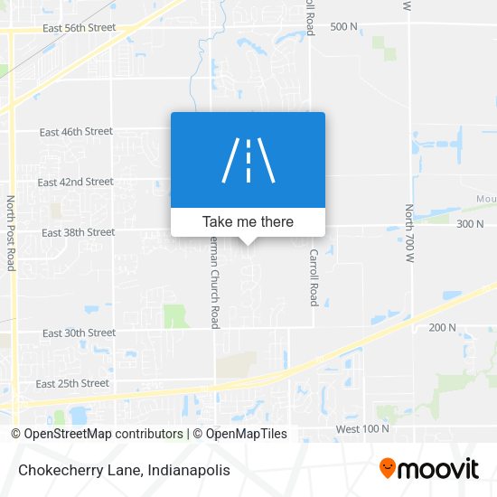 Chokecherry Lane map