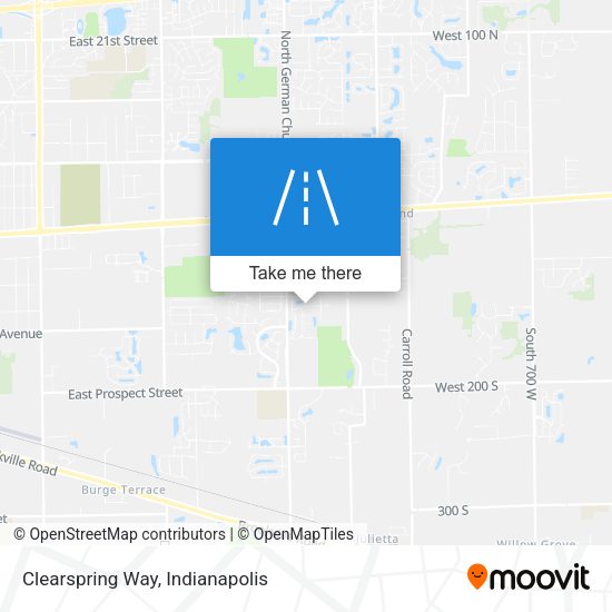 Clearspring Way map