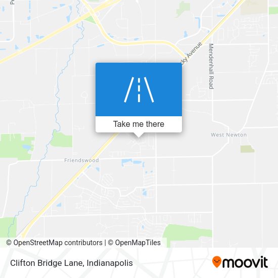 Clifton Bridge Lane map