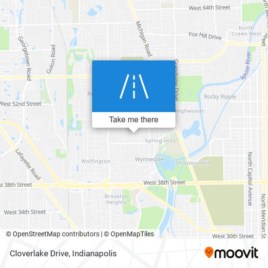 Cloverlake Drive map