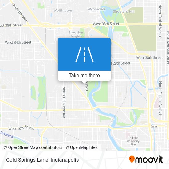 Mapa de Cold Springs Lane