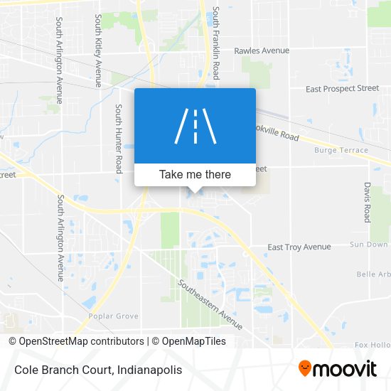 Cole Branch Court map