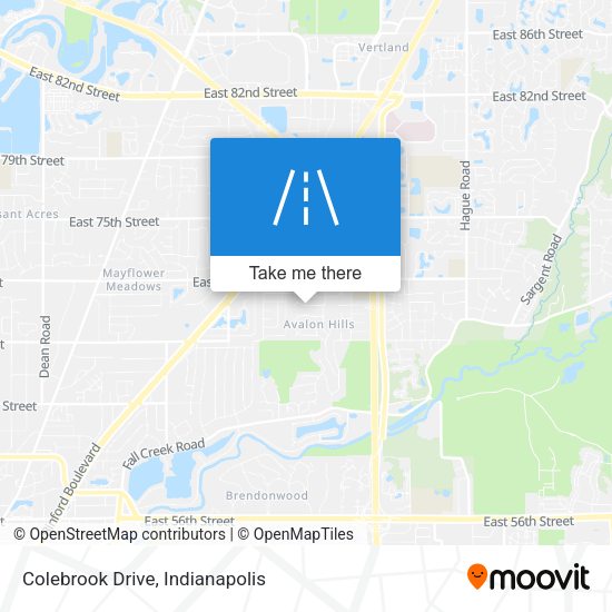 Colebrook Drive map