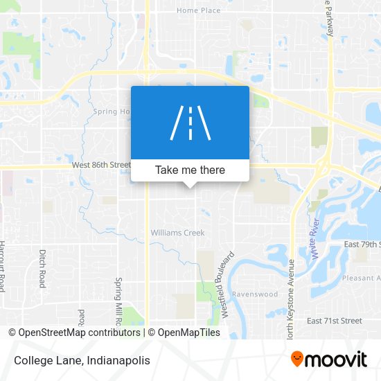 Mapa de College Lane