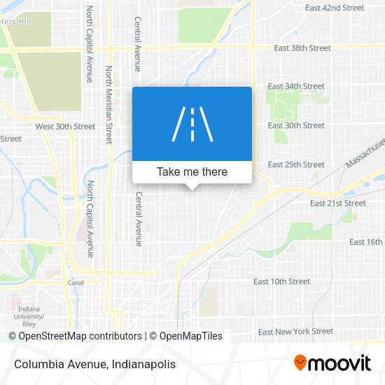 Columbia Avenue map