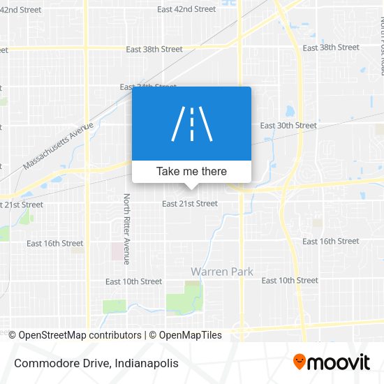 Mapa de Commodore Drive