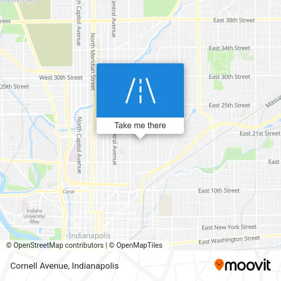 Mapa de Cornell Avenue