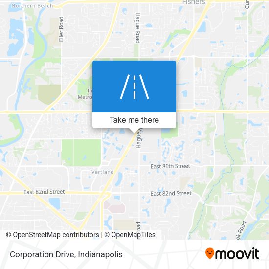 Mapa de Corporation Drive