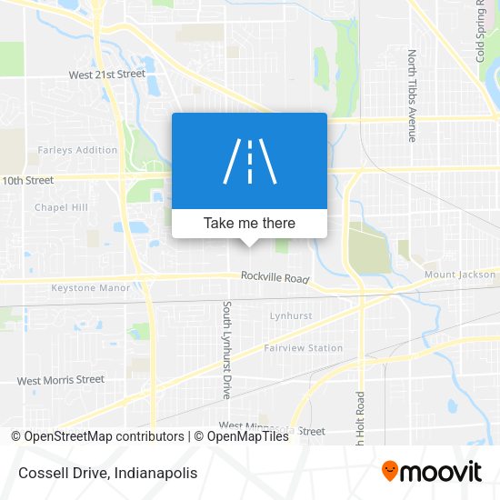 Cossell Drive map