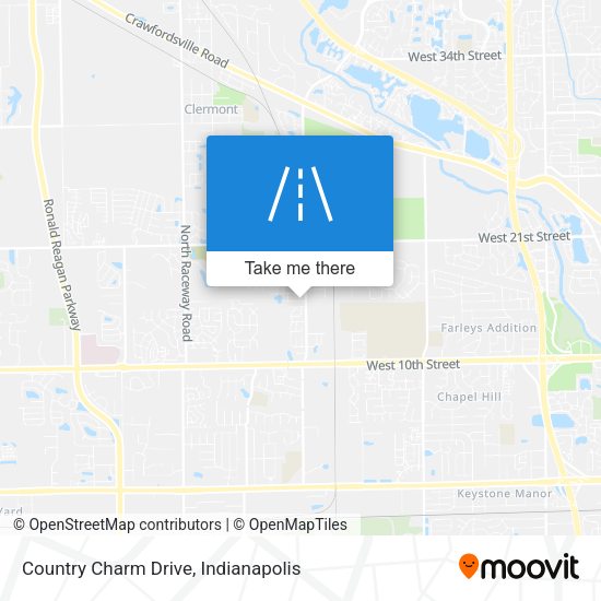 Country Charm Drive map