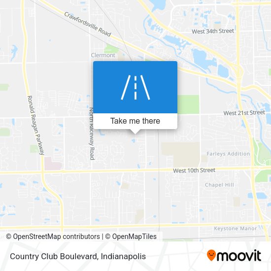 Country Club Boulevard map