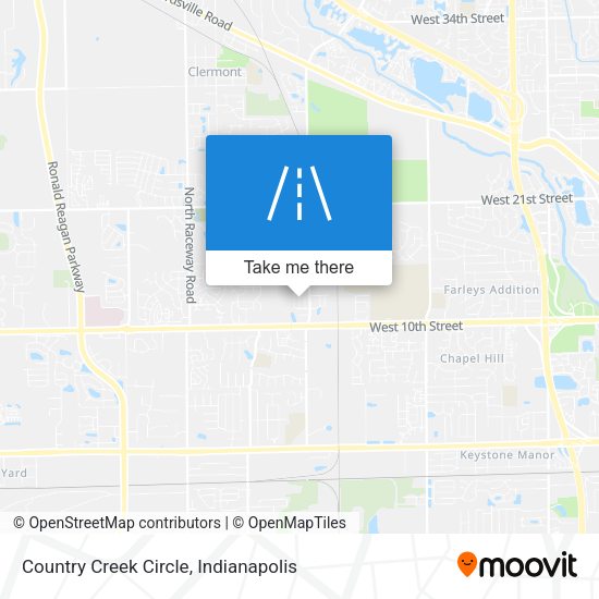 Country Creek Circle map