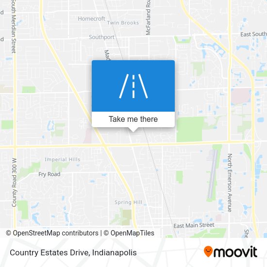 Country Estates Drive map