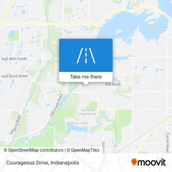 Mapa de Courageous Drive