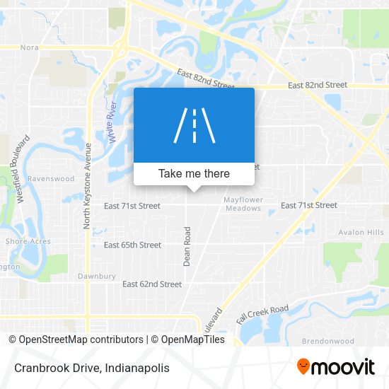 Mapa de Cranbrook Drive