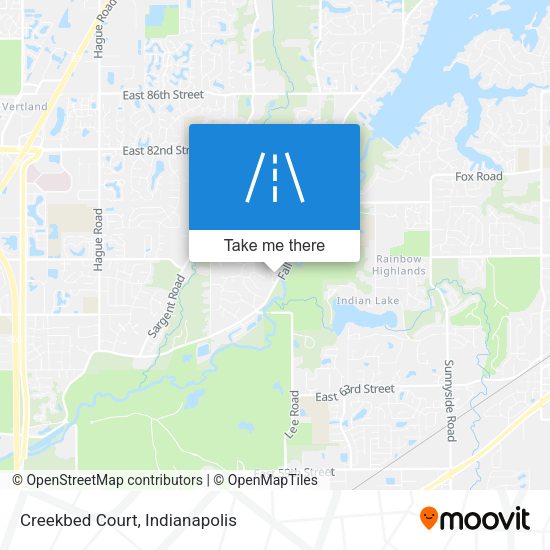 Creekbed Court map