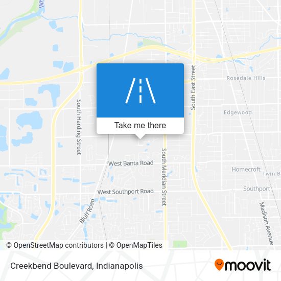 Mapa de Creekbend Boulevard
