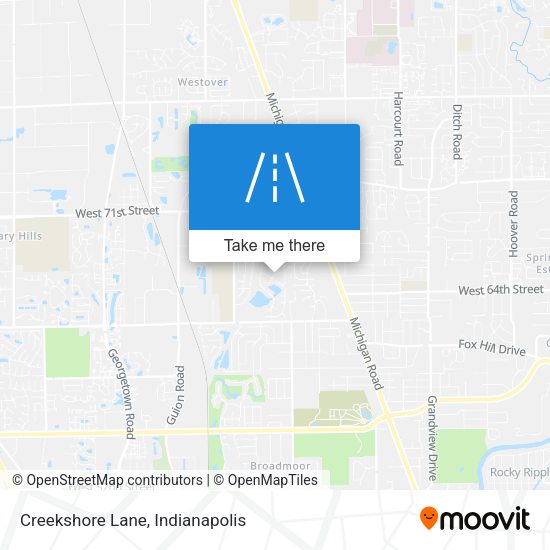Mapa de Creekshore Lane