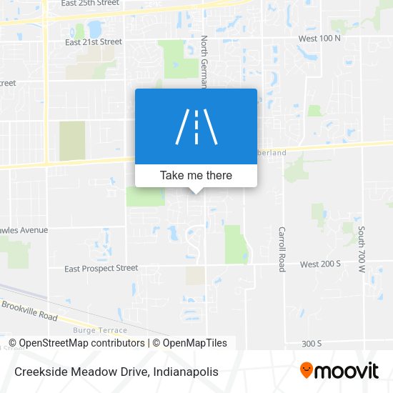 Creekside Meadow Drive map